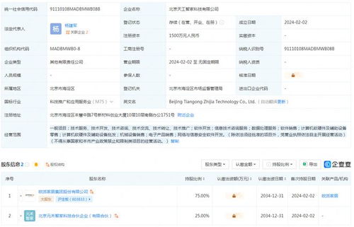 市場觀察丨歐派家居參股成立新公司“天工智家”，發力信息技術咨詢服務
